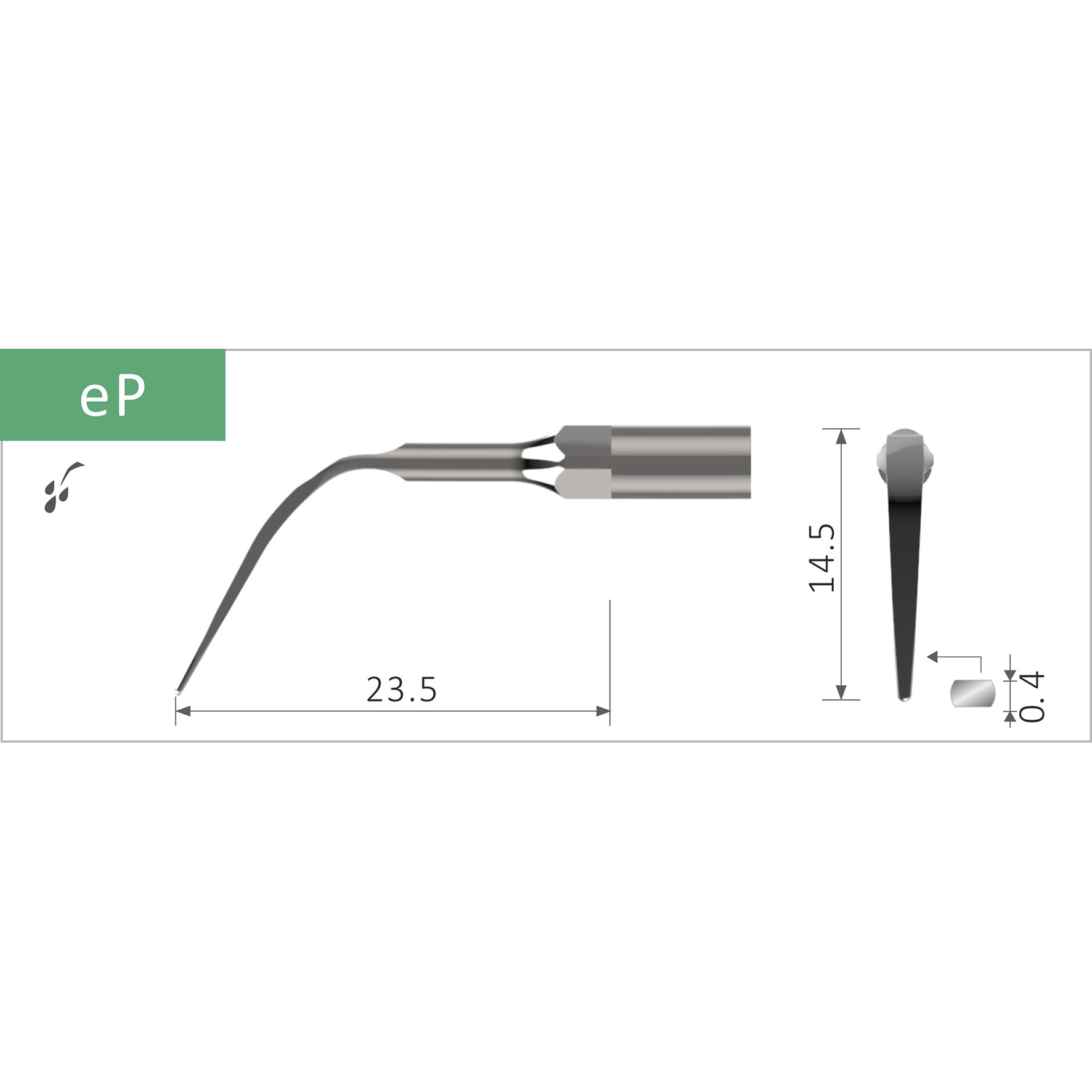 Simplee Scalerspets för EMS, Xpedent, Spets PL3 DS inkl nyckel