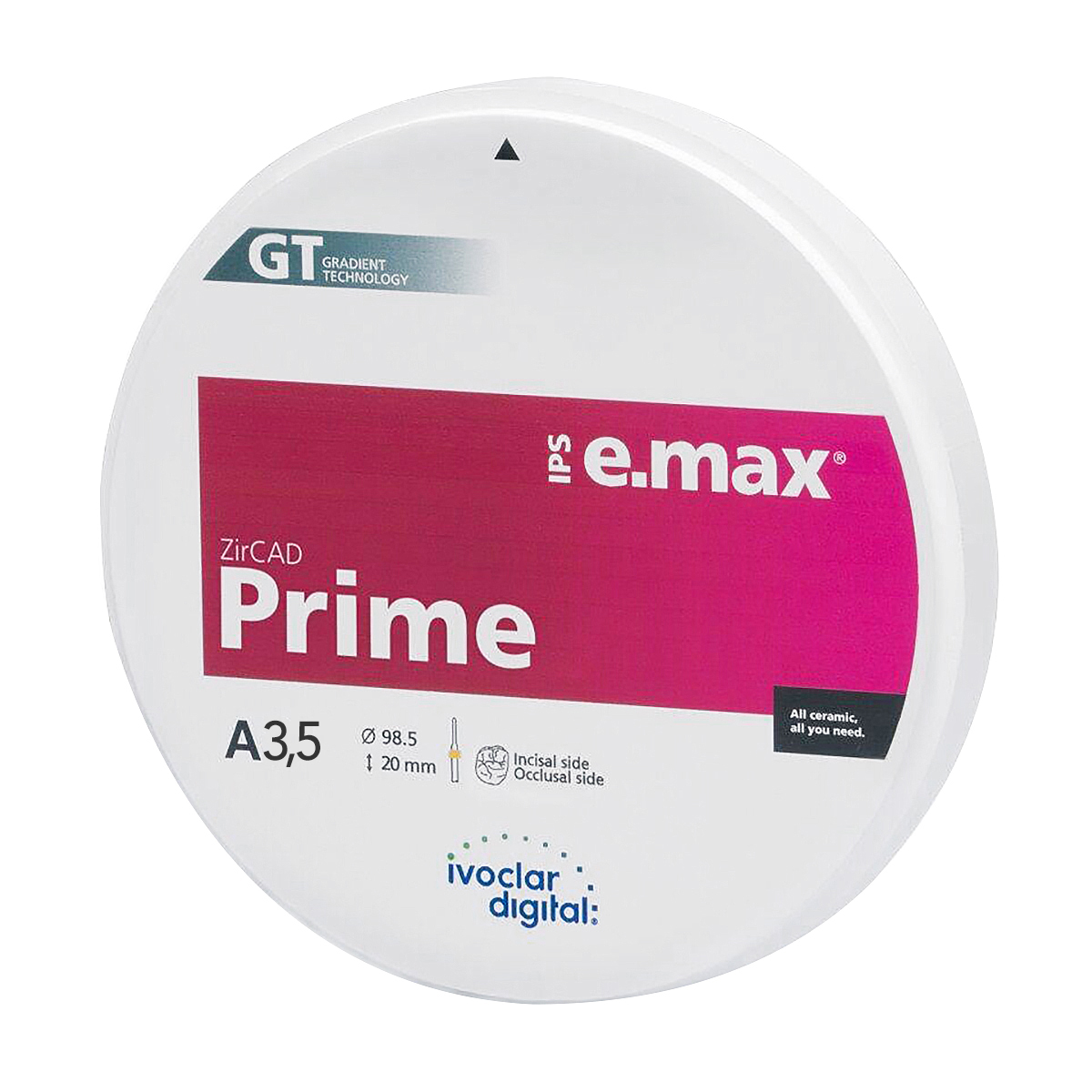 IPS e.max ZirCAD Prime A3,5 98.5-20mm, 1 st