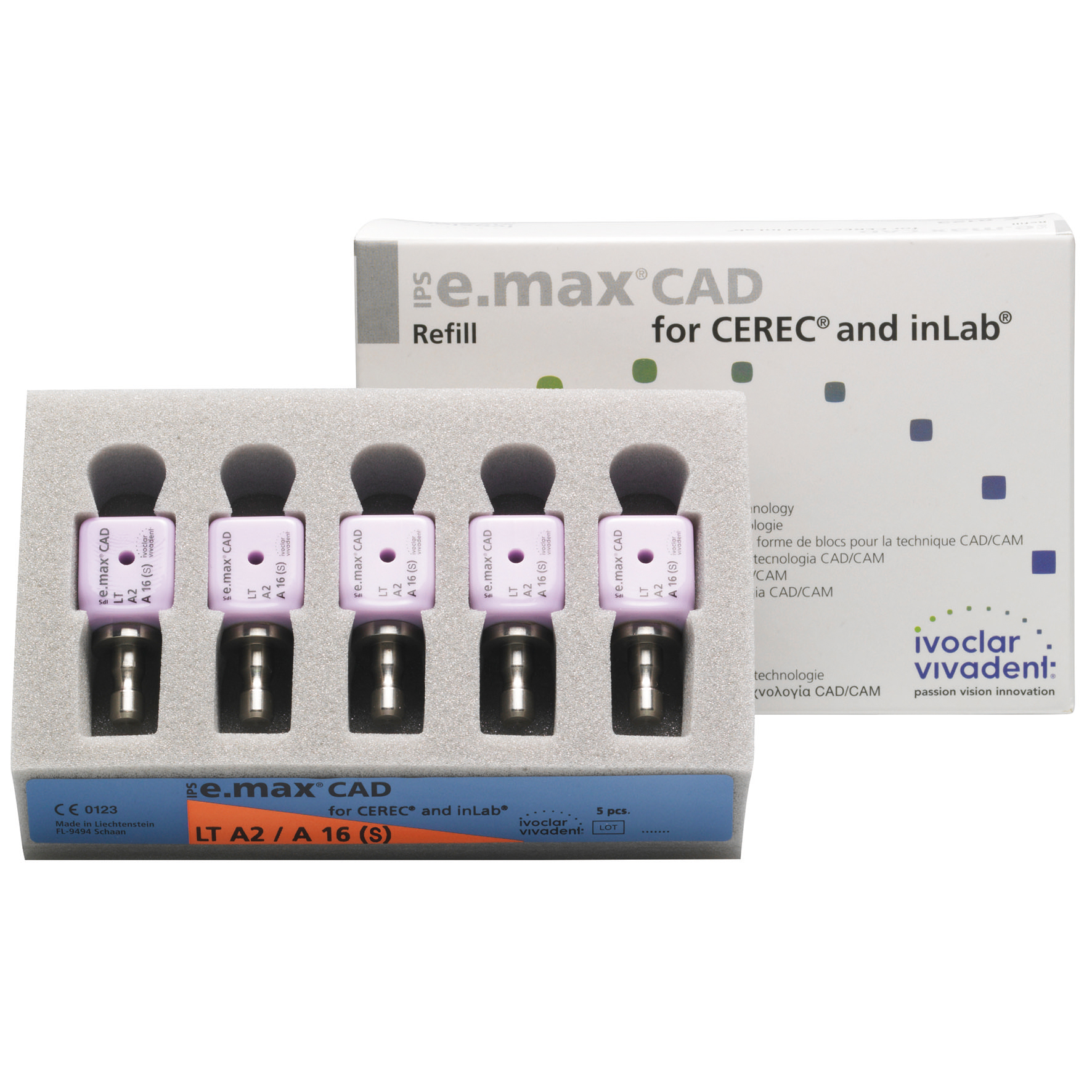 Cerec Emax CAD LT A1 A16 S, 5 st
