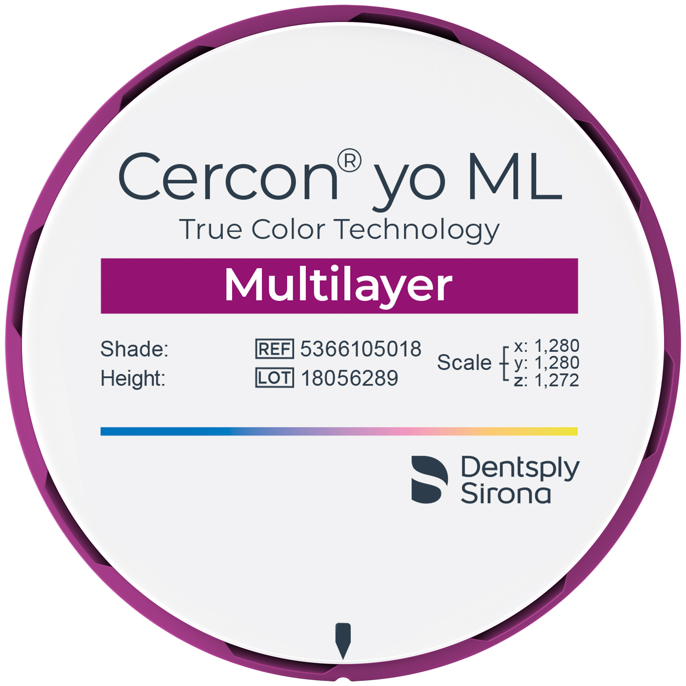 CERCON YO DISK ML, A3,5, 98 x 25 mm