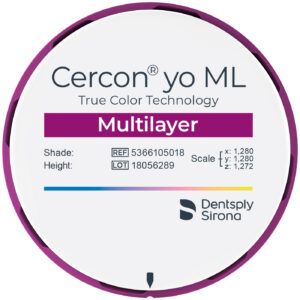CERCON YO DISK ML, D3, 98 x 25 mm