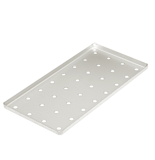 Bricka perforerad - För K7 i Aluminium/ 425 x 189 x 15 mm