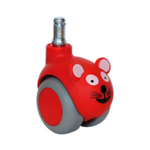 Support Hjul - Röd Mus