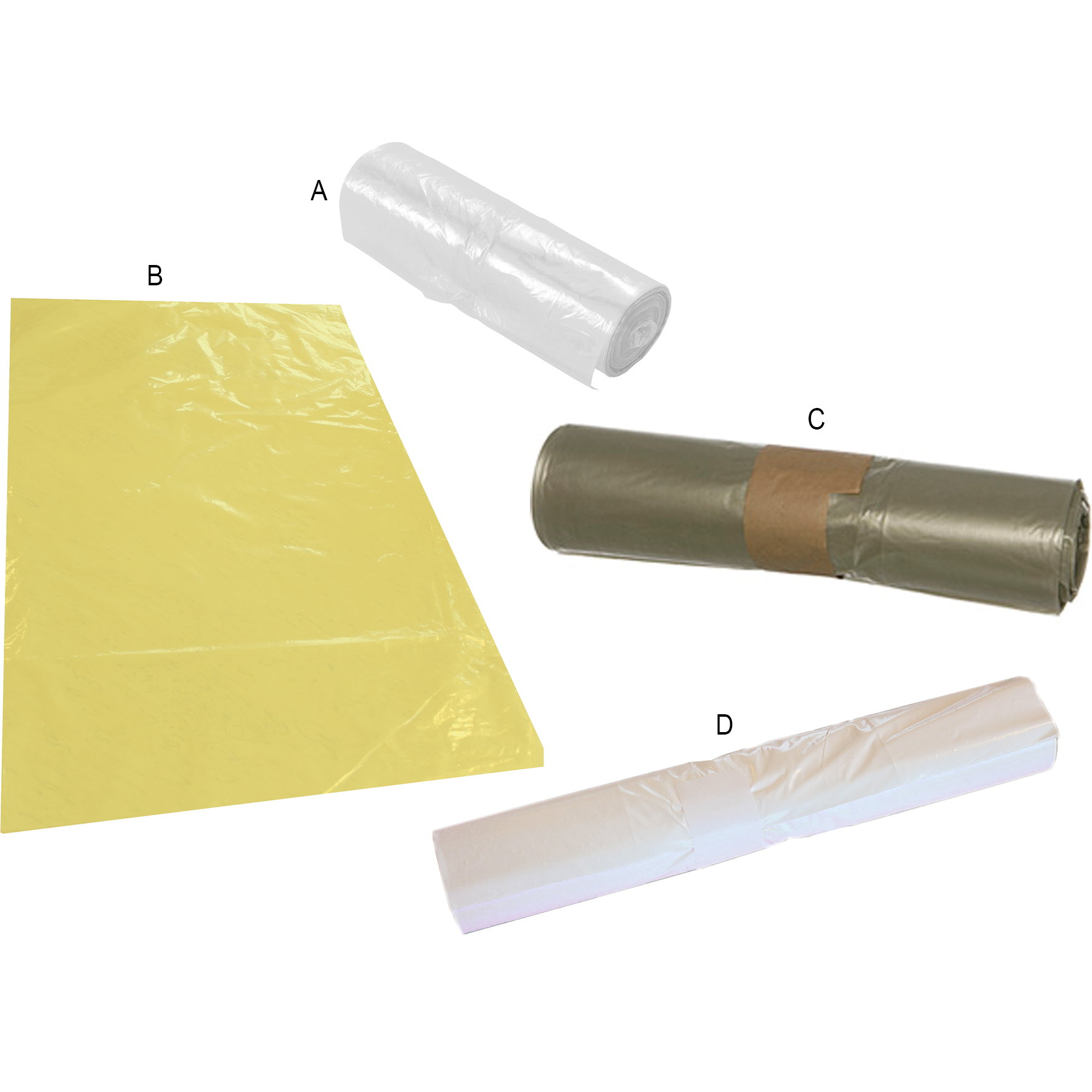 Avfallspåse C.Transparent 60 liter