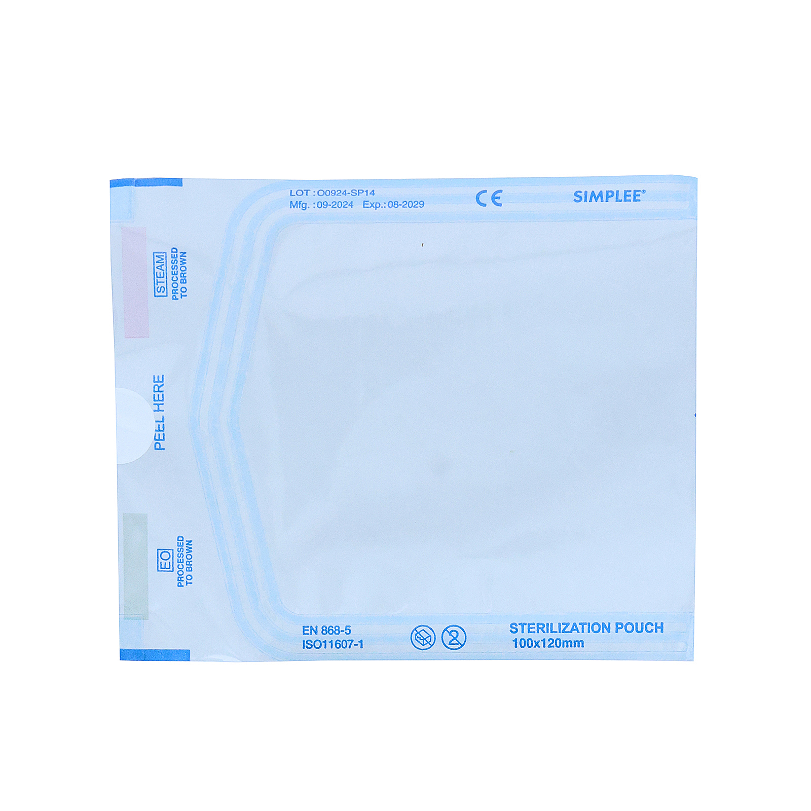 Simplee Autoklavpåse, 100 x 120 mm