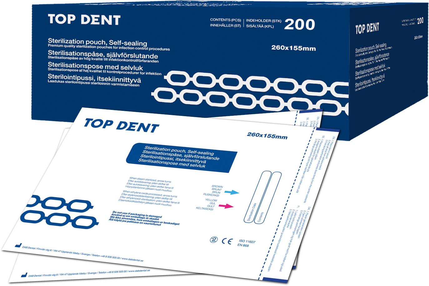 Top Dent Sterilemballage Self Seal 57 x 130 mm