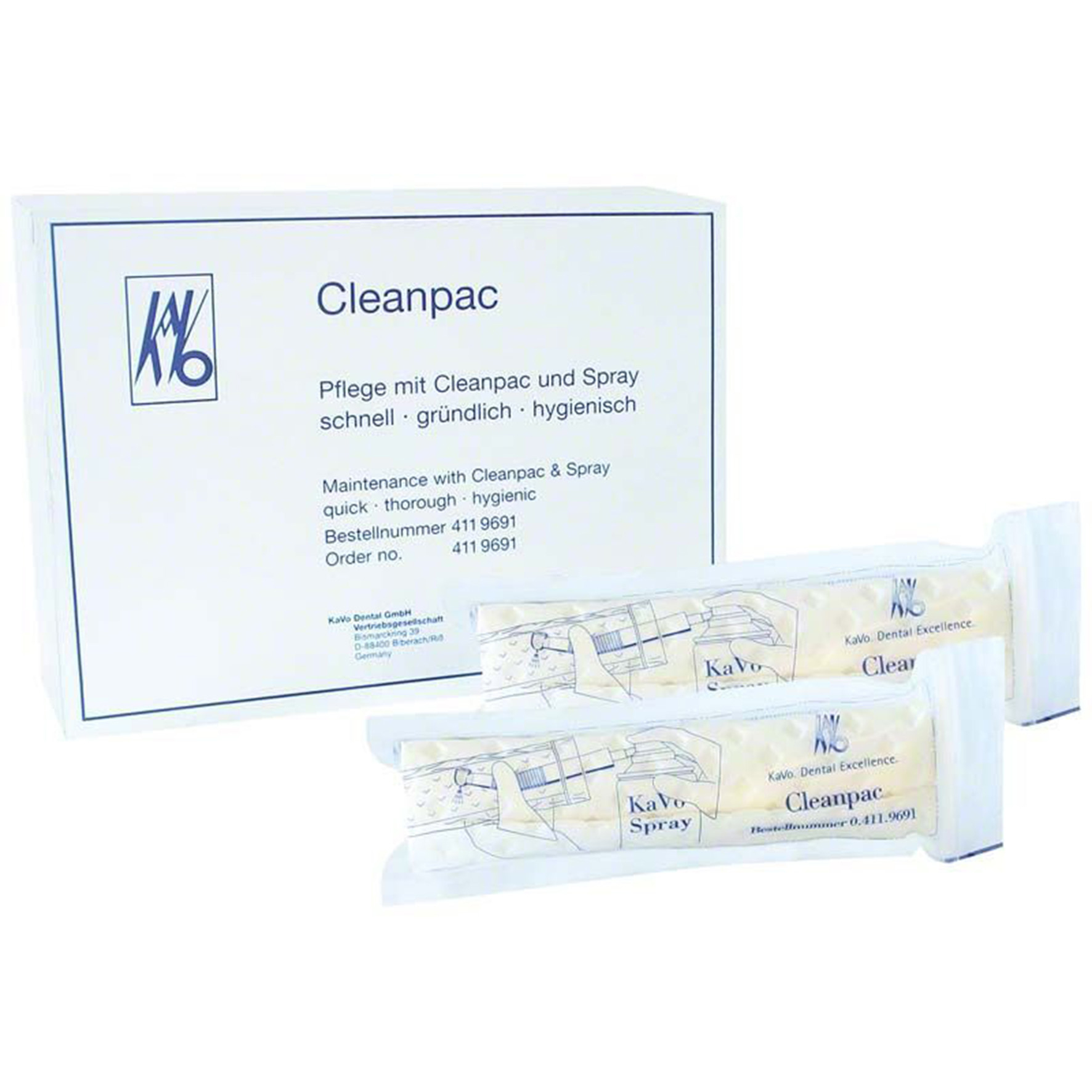 Skötselspray KaVo - Cleanpack smörjpåse