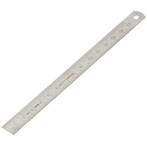 Stållinjal 15 cm