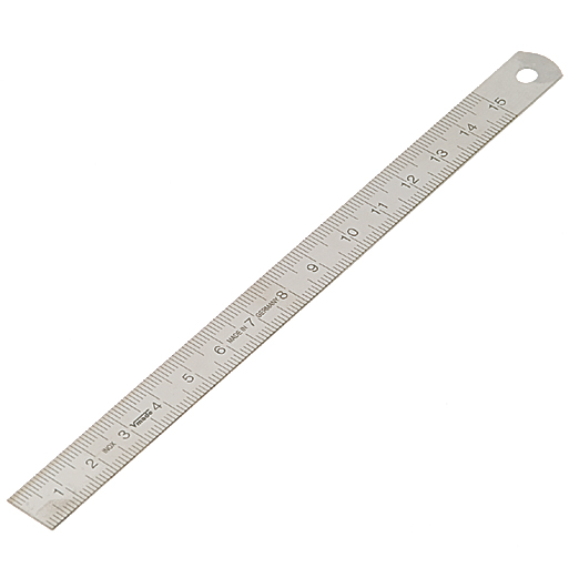 Stållinjal 15 cm