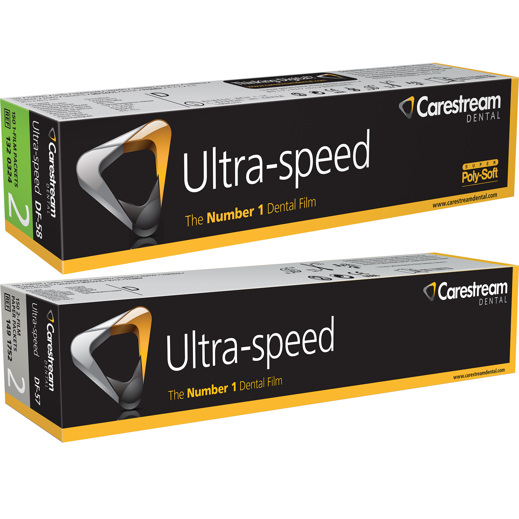 Ultra-speed Vuxenfilm DF-58, enkel, 31 x 41 mm