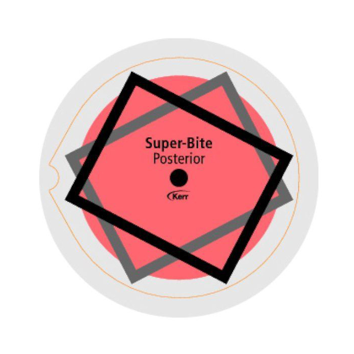 Super-Bite 1024 Posterior Röd Centreringsenheter