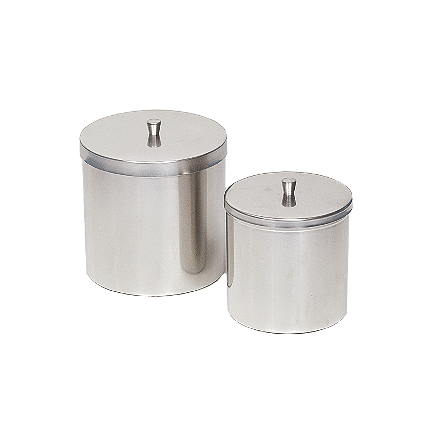 Rostfri burk 10 cm i diam inkl lock