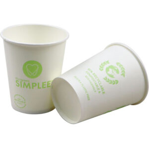 Simplee Pappersmugg, Bio, 19,5 cl, Vit
