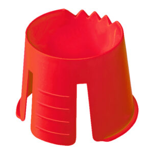 Eco + Dappenbägare Tandad Kant 50 st, Röd