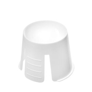 Simplee Dappenbägare plast med tandad kant, vit