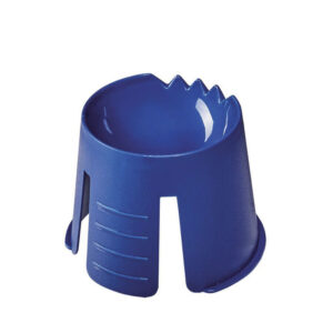 Simplee Dappenbägare plast med tandad kant, blå