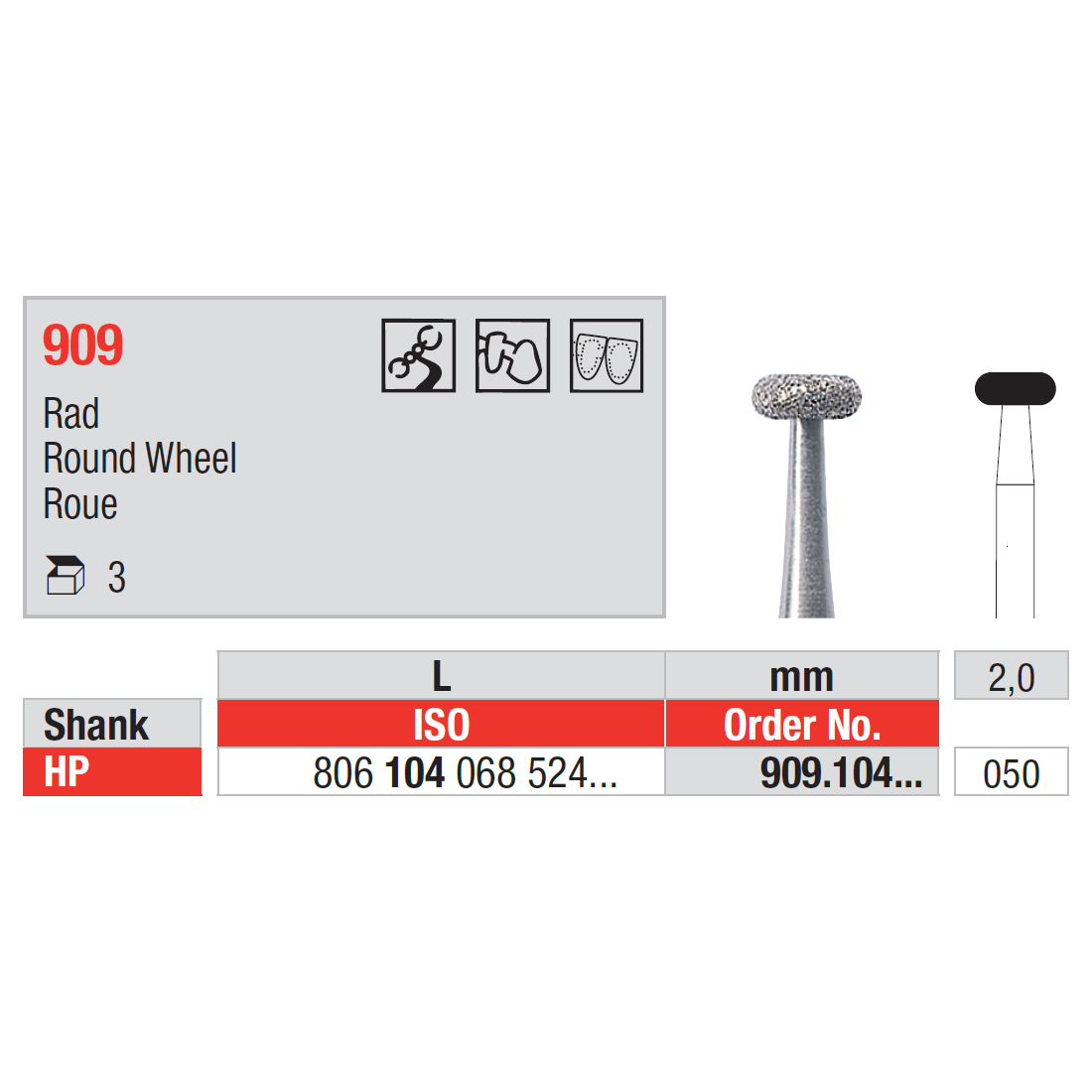 909, 050 Medium, HST