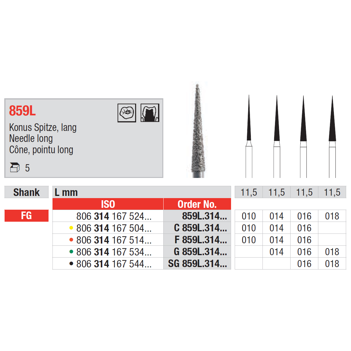859L, 016 Medium, FG