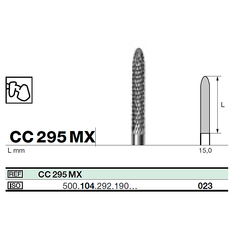 Fräs D&Z CC295MX 023 HST, 3 st
