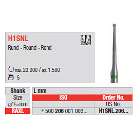 Hårdmetallborr Edenta H1SNL 012 VST XL, 5 st