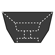 Identoflex AABA T12 Svart Kopp, 12 st