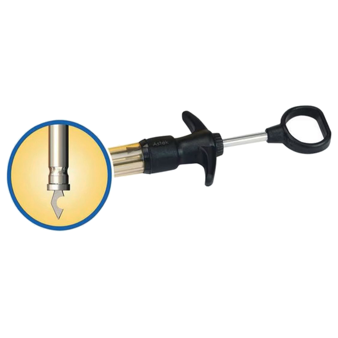 Insafe Injektionsspruta med ring trycke och krok/hulling