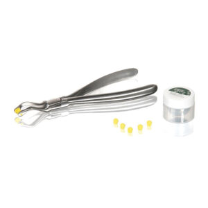 Gummikuddar till Krontång , 50 st  och 4 g slippulver