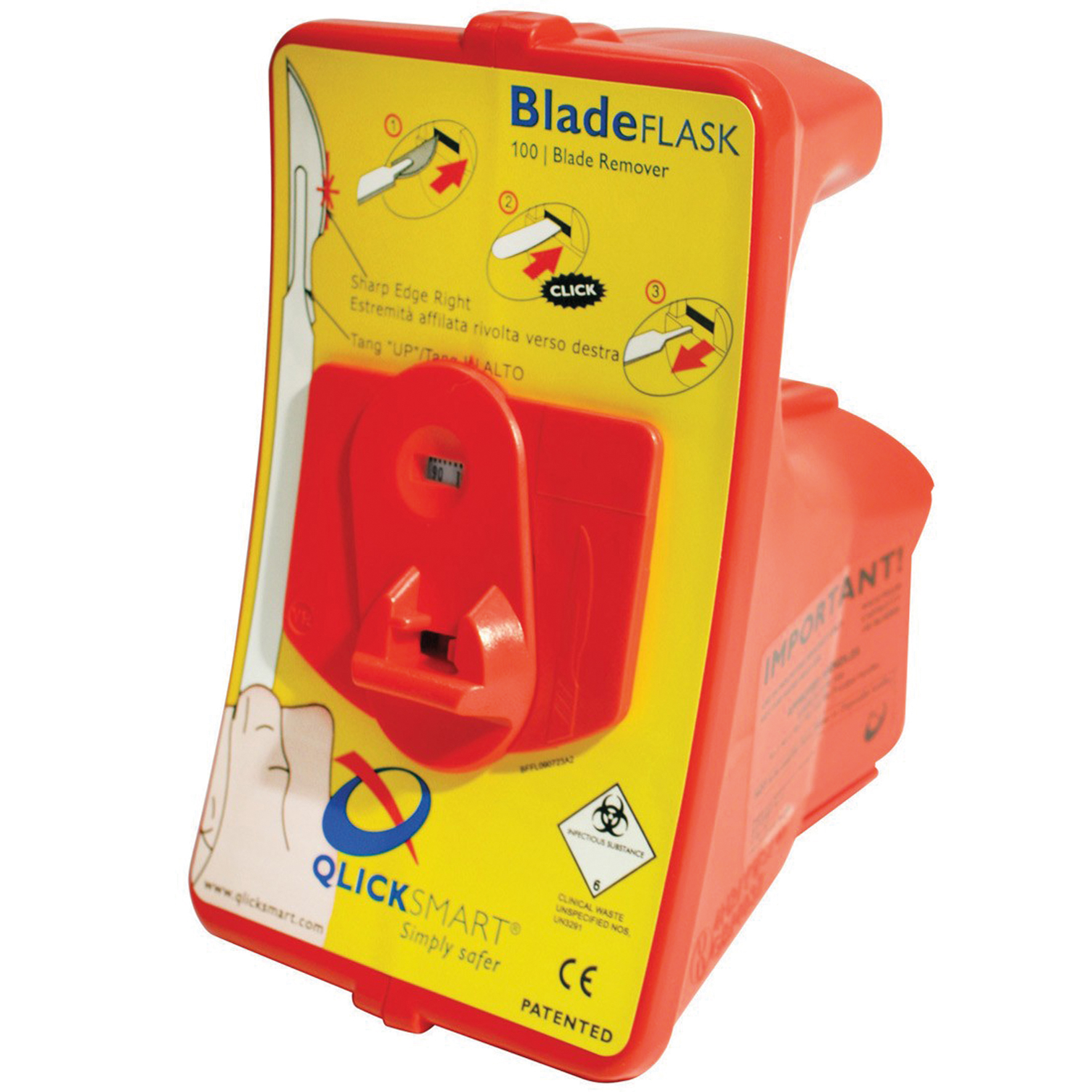 Skalpellbox Bladeflask Qlicksmart, Hållare