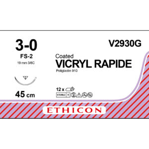 Ethicon Sutur, Vicryl Rapide, 3-0, FS-2, 45 cm, V2930G