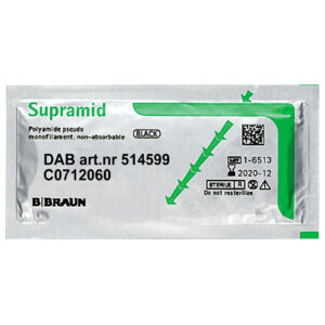 Braun Medical Sutur, Supramid, 6-0, DS-12, 45 cm, C0712060