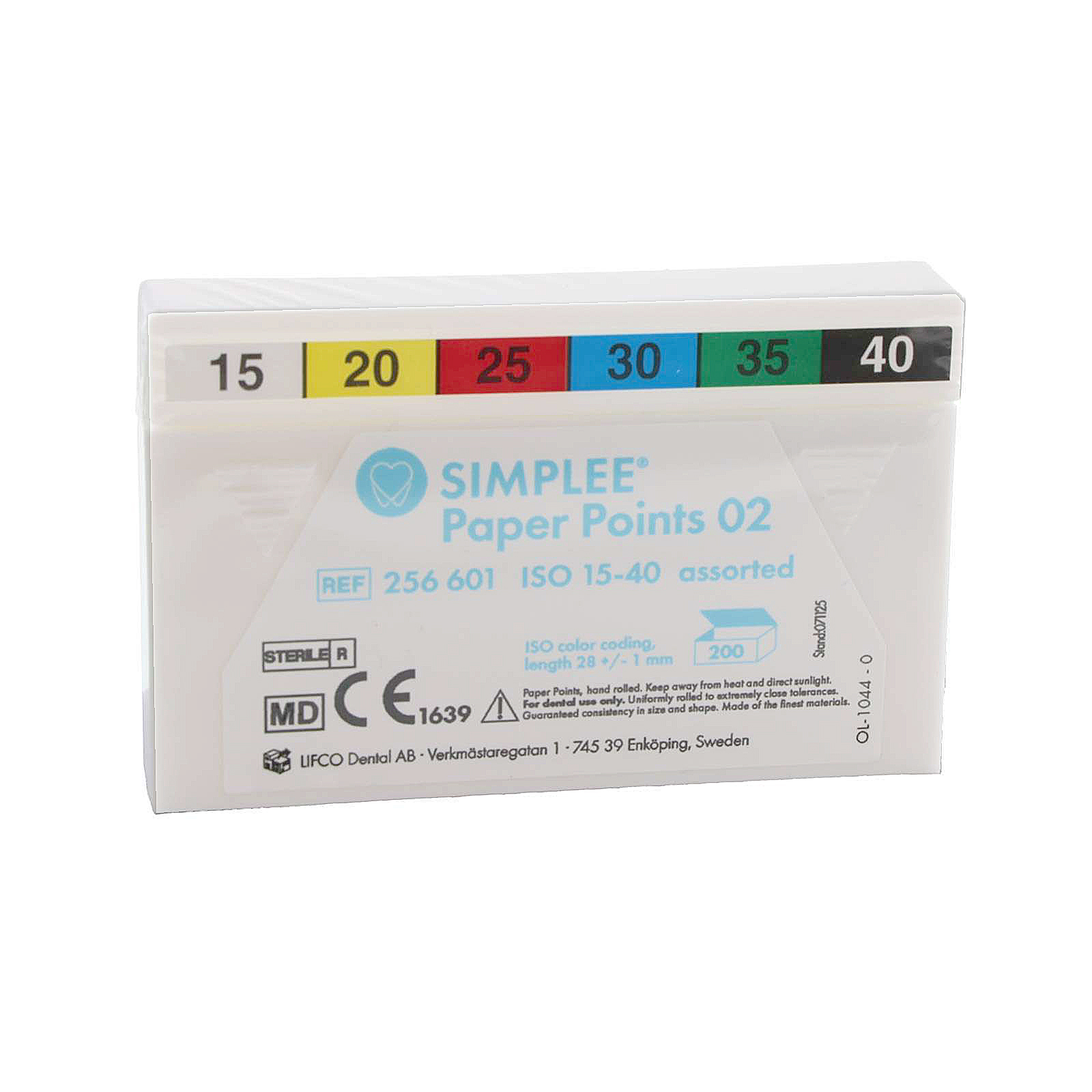 Simplee Pappersspets Taper 02 #45 vit 120 st