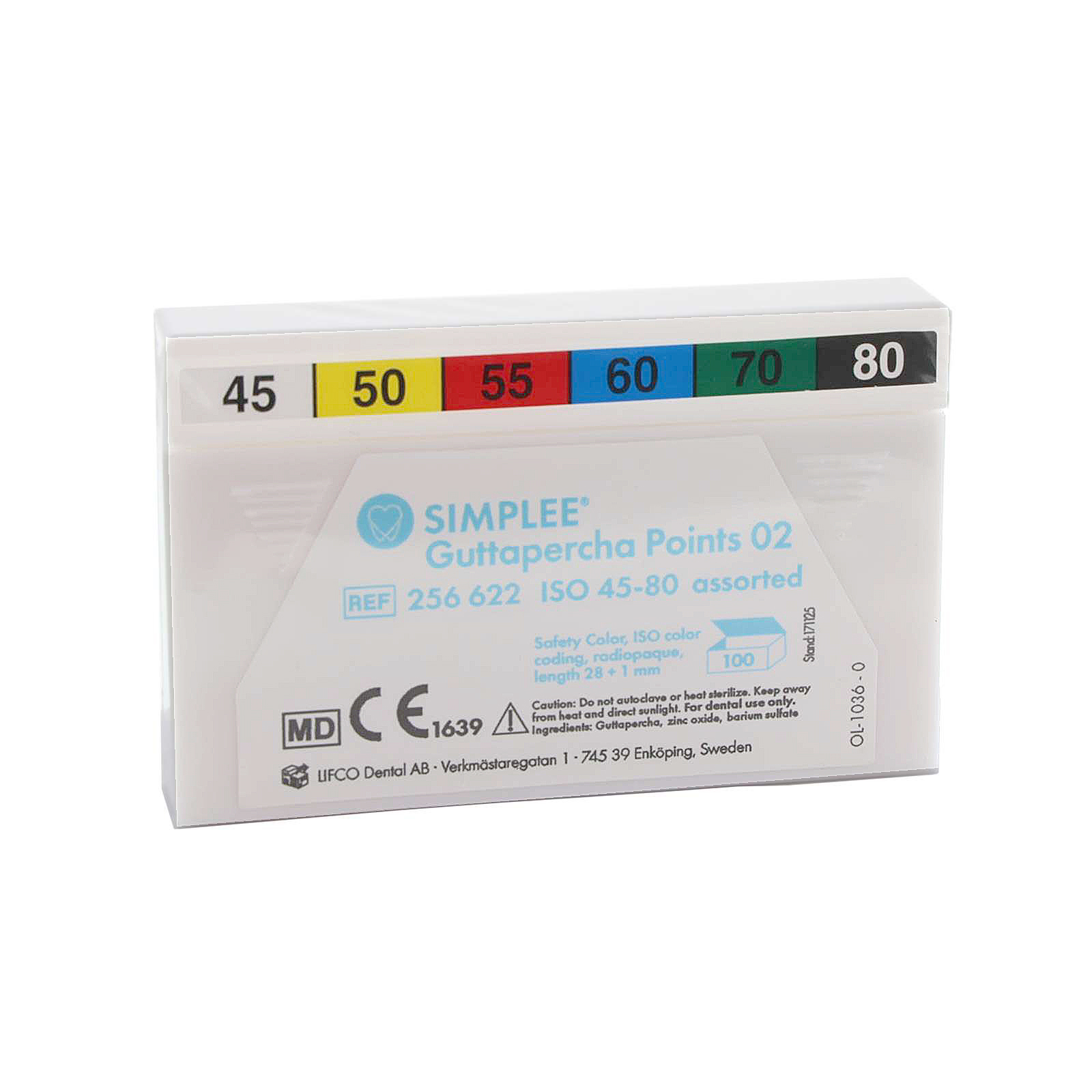 Simplee Guttaperka Taper 02,#25 röd, 100st