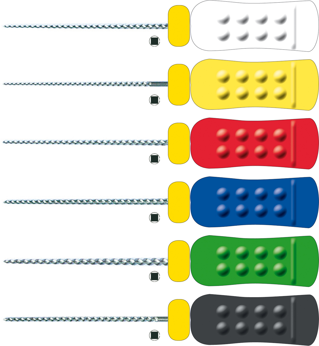 NiTi K-Filar Sortiment 15-40, 25 mm