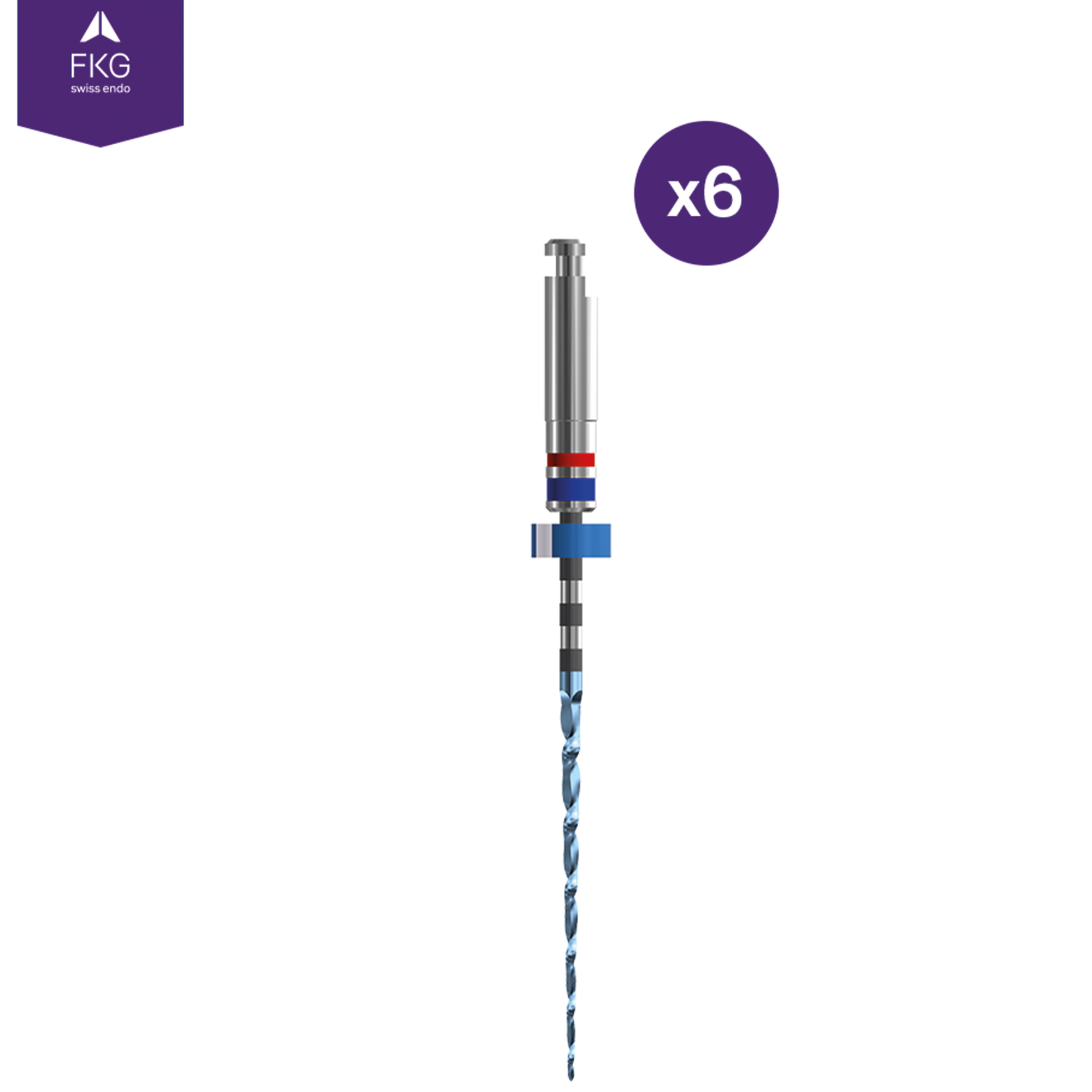 FKG Race Evo, Nr 30/.04 21 mm Blå/Röd, Sterila