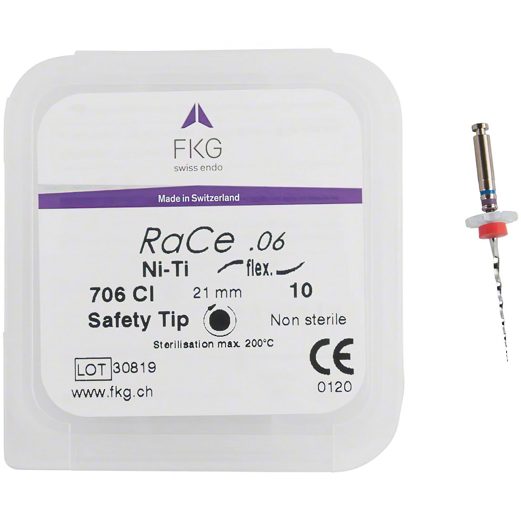 FKG Ni-Ti Race, Taper 06/10,  21 mm