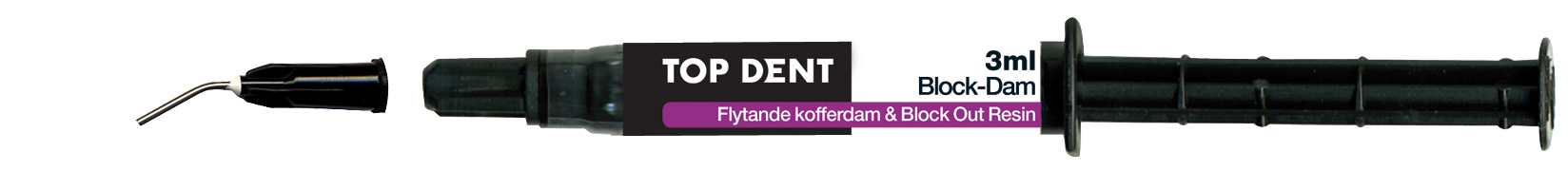 Top Dent Block-Dam, Sprutor, 4 x 3 ml + 10 kanyler