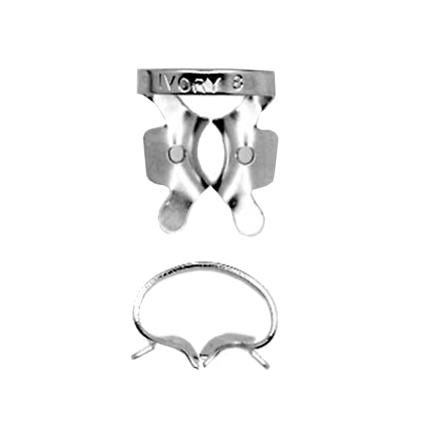Kofferdamklammer Ivory 8