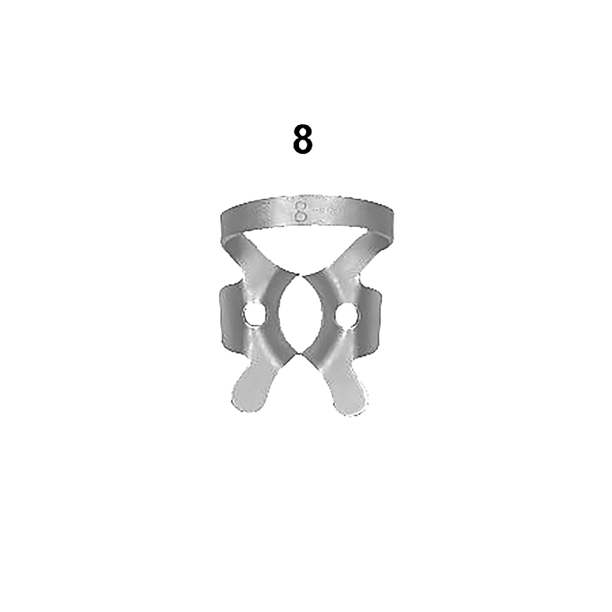 Kofferdamklammer Nr 8