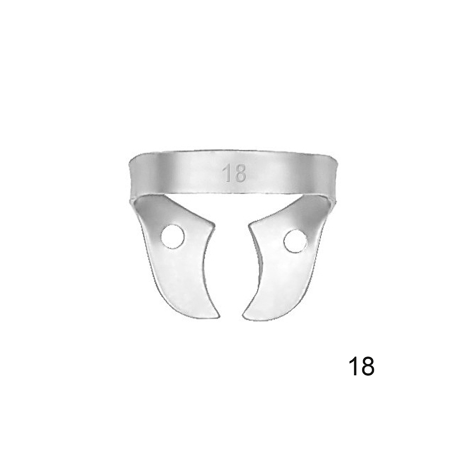 Kofferdam klammer nr 18, 1 st