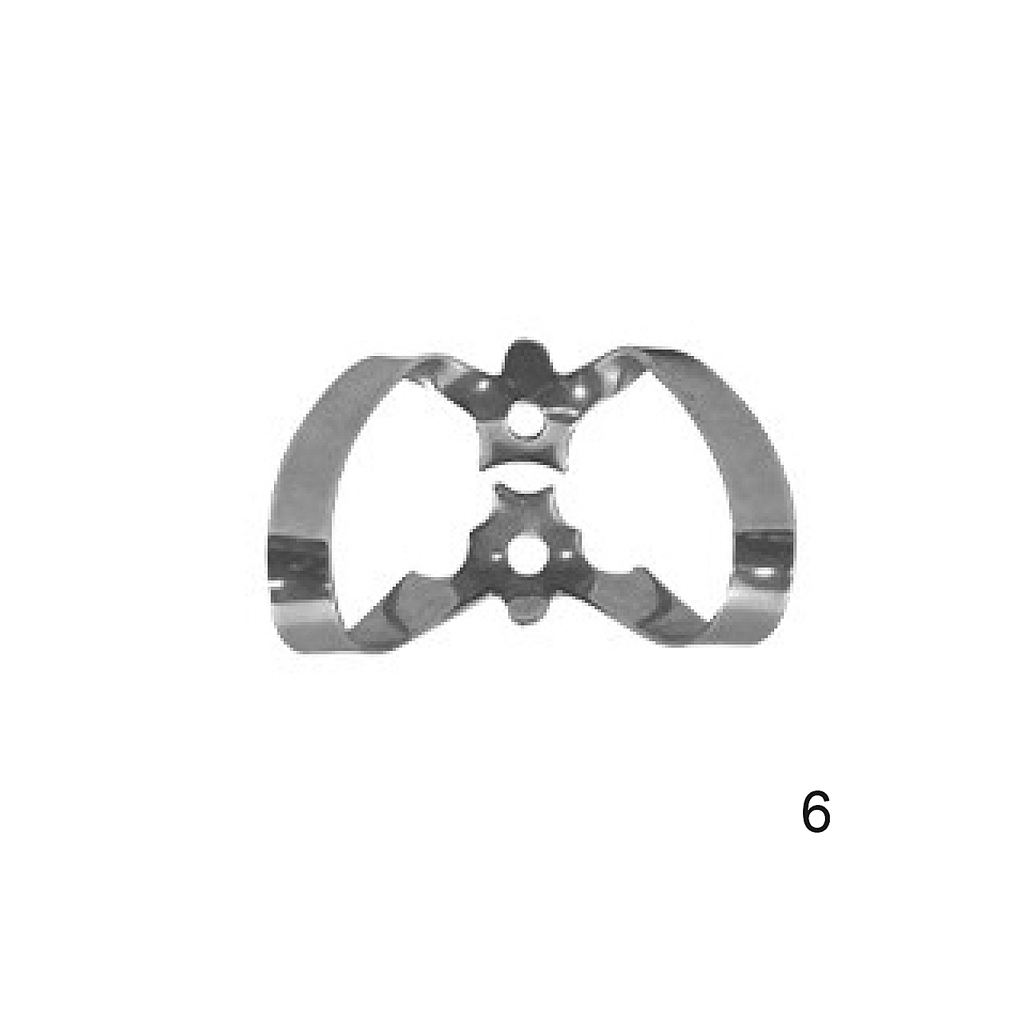 Kofferdam klammer nr 6, 1 st