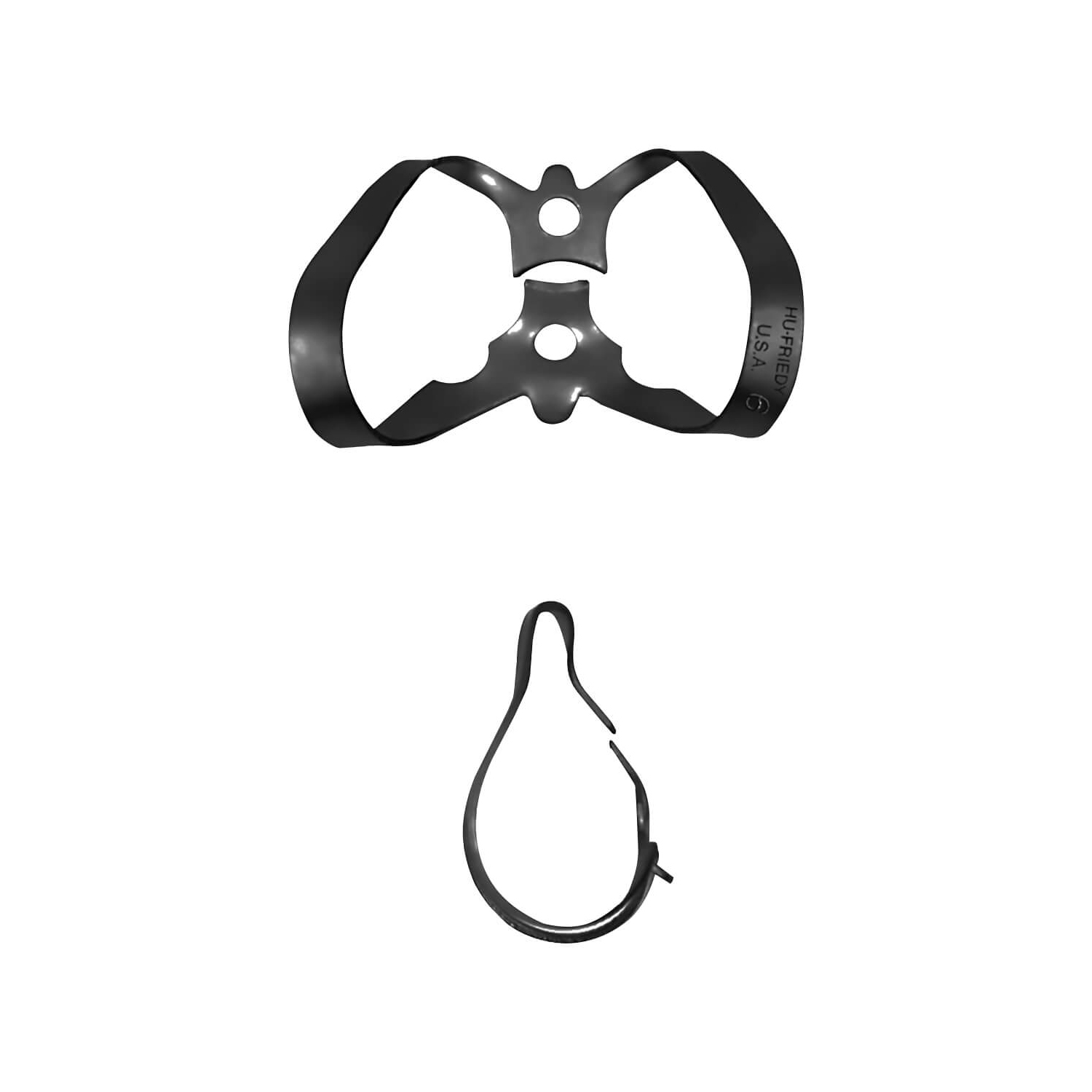 Hu-Friedy Klammer Nr 6 anterior vingar, Black Line, RDCM6X
