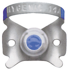 Kofferdamklammer Hygiernic Fiesta Mörkblå, Nr 14A, delvis erupterade stora molarer