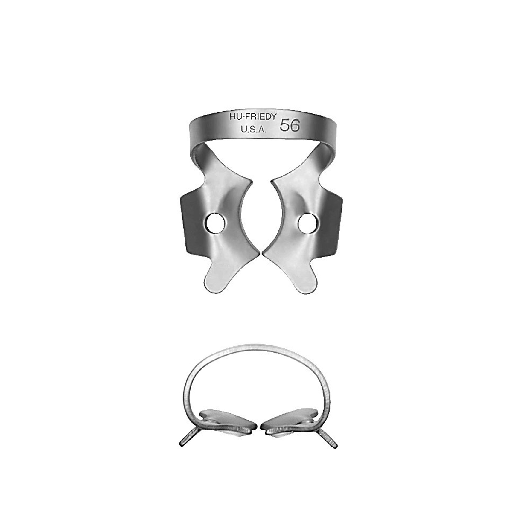 Hu-Friedy Kofferdamklammer Satin Steel  56, RDCM56