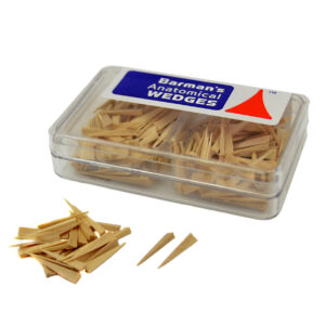 Barman's träkilar Anatomiska small, vit