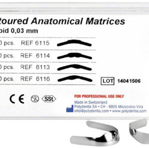 Matrisband anatomiska premolar rak, 30 st/fp