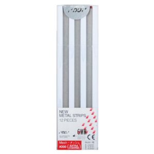 Metallstrips 6 mm, röd extra grov