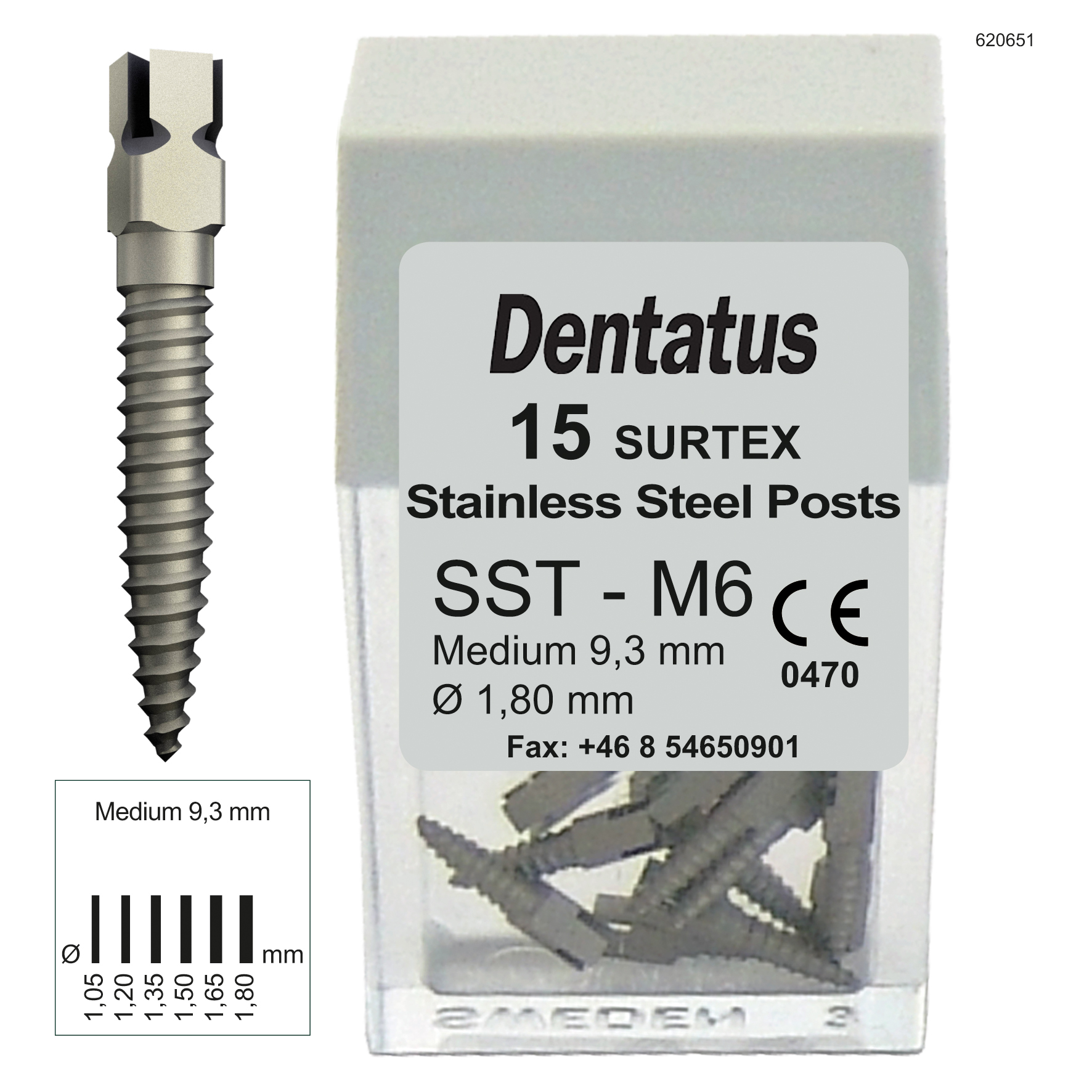 Rotskruvar, Stainless Steel SST-6M