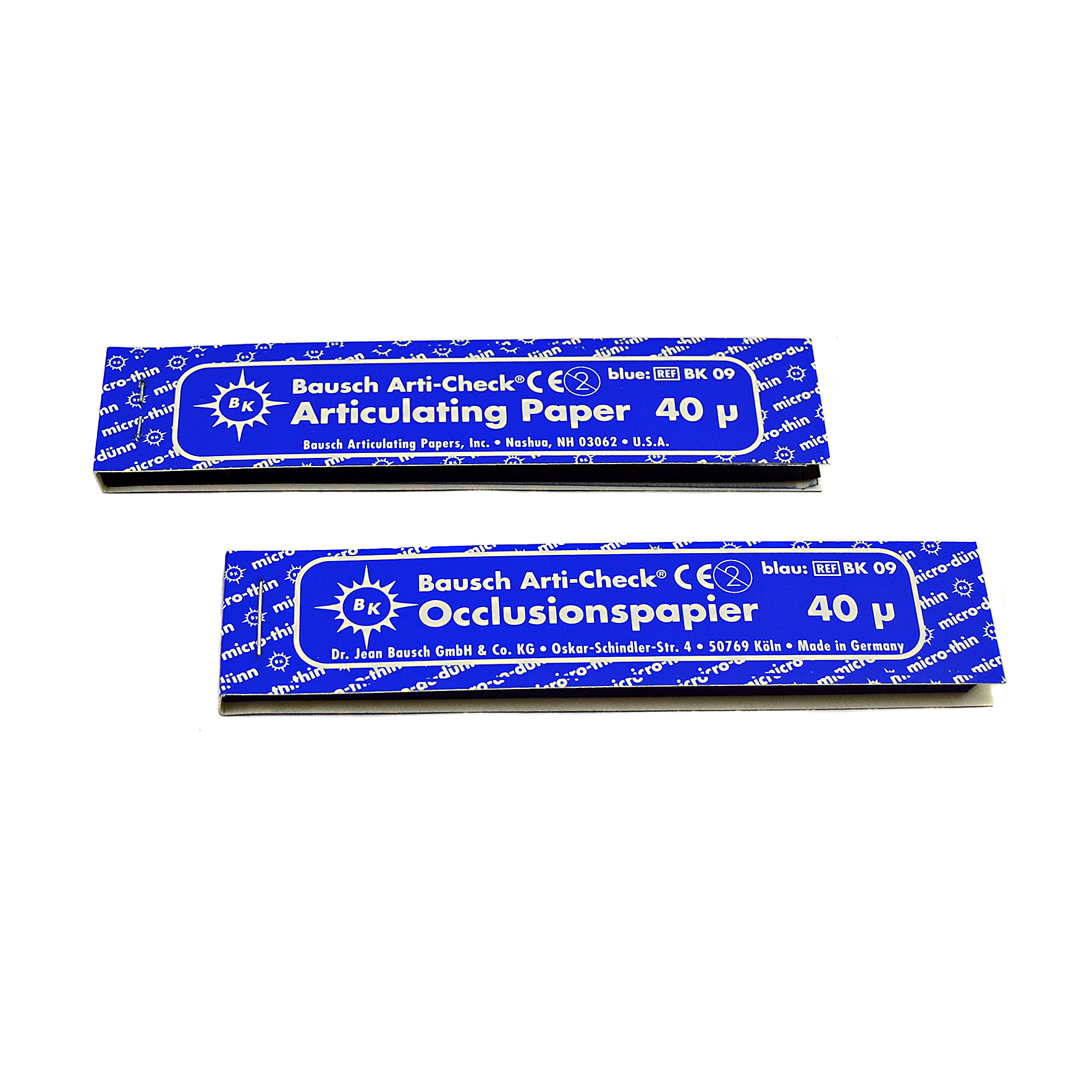 Bausch BK-09, blå, rak 40 my, i dispenser
