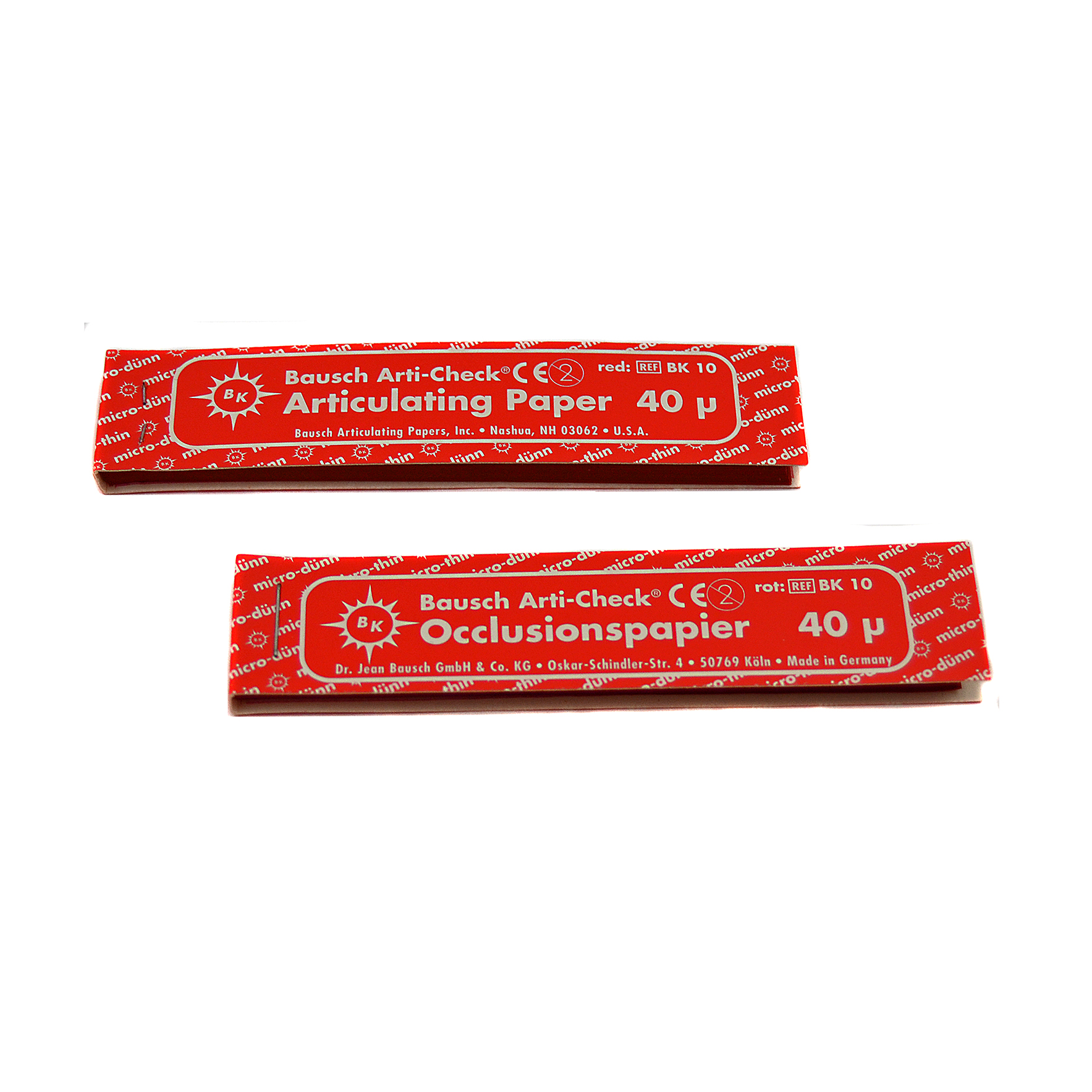 Bausch BK-10, röd, rak 40 my, i dispenser