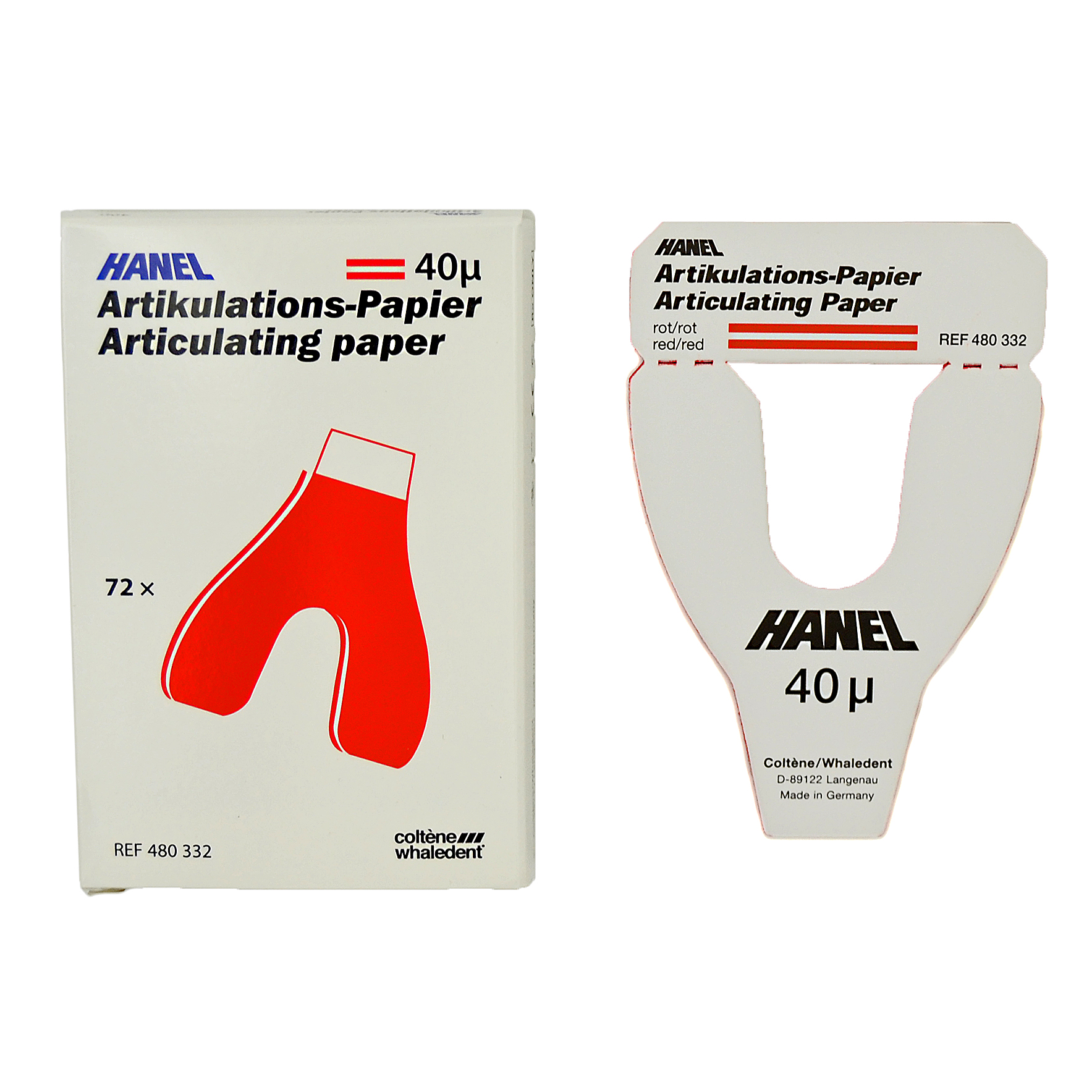 Hanel Art.papper Röd Hästskof. 40 My, 1x72 st